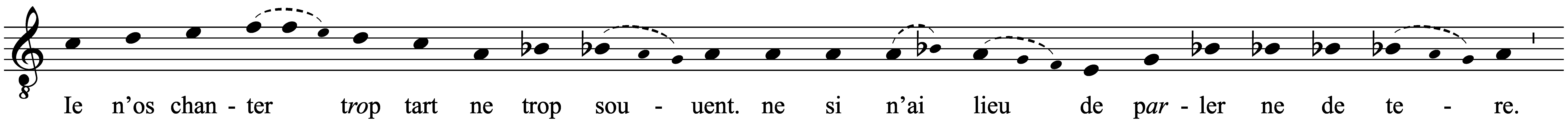 Work musical notation